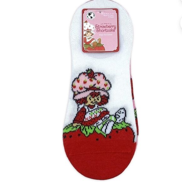 Strawberry Shortcake 3-PK Stay Put Liner Socks - Picture 2 of 7